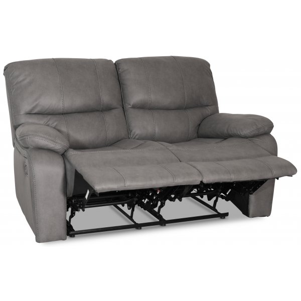 Relaxsofa 2-Sitzer grau Kinosofa + Fleckentferner fr Mbel