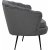 Ballini 3-Sitzer-Sofa - Grau + Fleckentferner fr Mbel