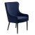 Baldor Lounge-Sessel aus blauem Samt