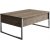 Lux Couchtisch 90 x 60 cm - Walnuss/Silber