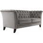 Sofa Chesterfield 2-Sitzer grau - Henry