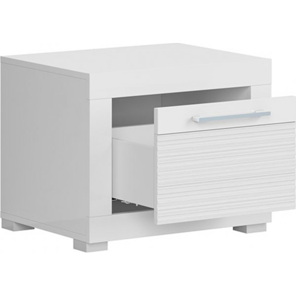 Flames Nachttisch - Wei