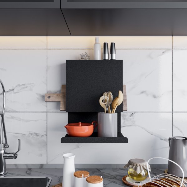 Brano Wandregal Schwarz