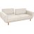 Berjer 3-Sitzer-Schlafsofa - Creme/Eiche