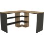 Stylo Eckschreibtisch 120/120x45 cm - Saphir/Anthrazit