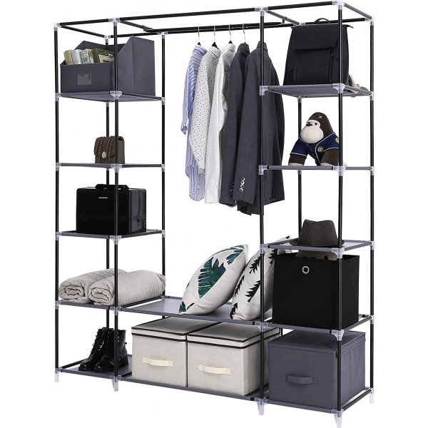 Katerina Kleiderschrank 150 x 175 cm - Grau