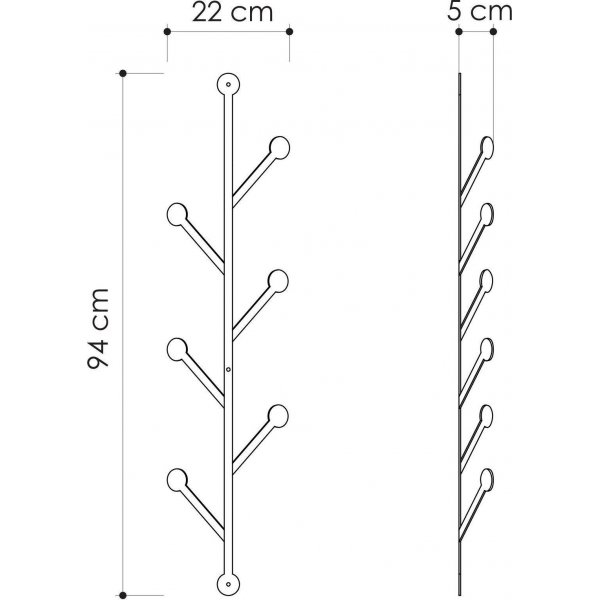 Ponpon-Kleiderbügel - Schwarz Ponpon-Kleiderbügel - Schwarz