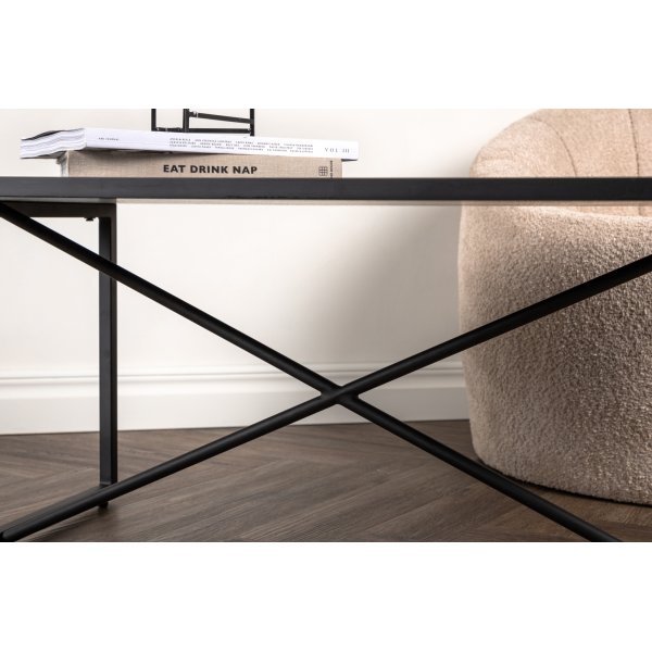 Couchtisch Pryor 110 x 70 cm - Schwarz