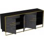 Polka Sideboard - Gold/Schwarz
