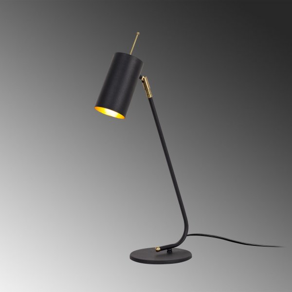 Sivani Tischlampe 3 - Schwarz/Gold