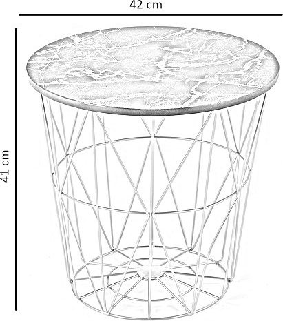 Harissa Couchtisch Ø42 cm - Schwarzer Marmor/Schwarz Harissa Couchtisch Ø42 cm - Schwarzer Marmor/Schwarz