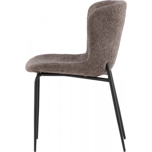 Modesto Esszimmerstuhl - Braunes Bouclé Modesto Esszimmerstuhl - Braunes Bouclé