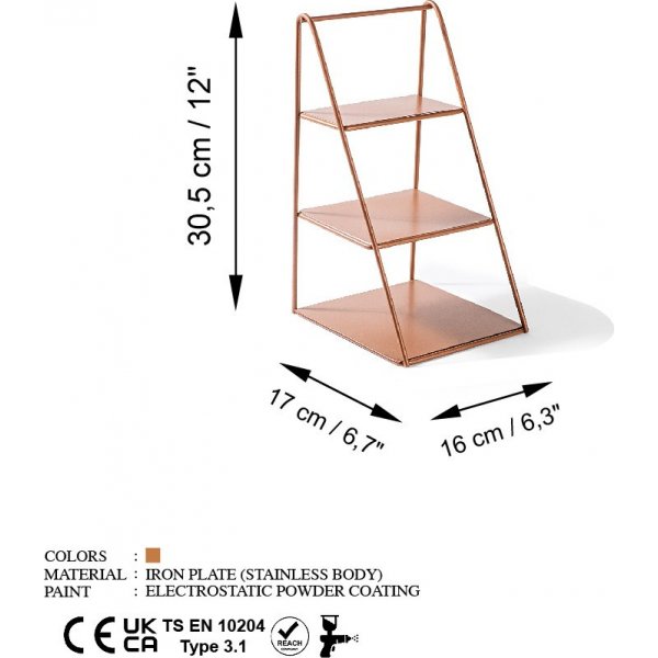 Kalimnos-Regal - Kupfer