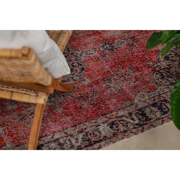 Tibet Vintage flach gewebter Teppich Rot Tibet Vintage flach gewebter Teppich Rot