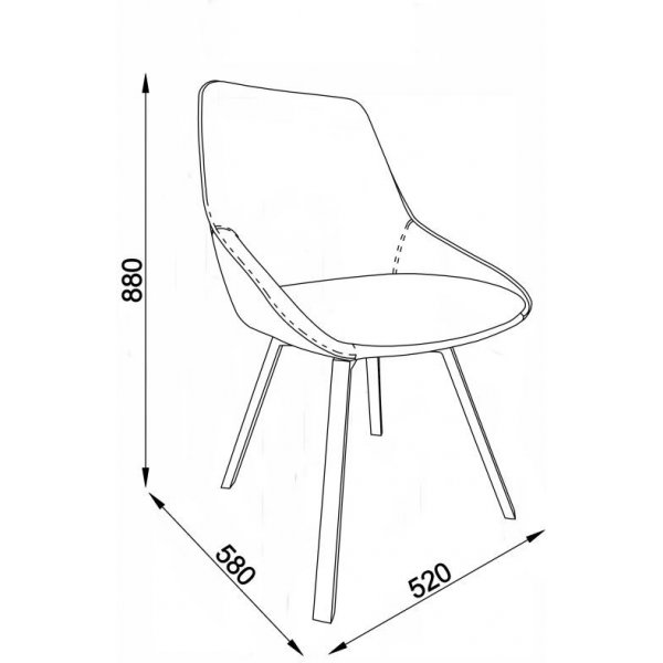 Micke Esszimmerstuhl - Beige