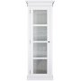 Halifax hoher Vitrinenschrank H190 cm - wei