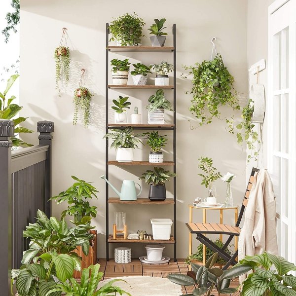 Ossian Leiterregal - Braun/Schwarz Ossian Leiterregal - Braun/Schwarz