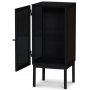 Revel Nachttisch hoch mit Tr Links - Messing / Schwarz