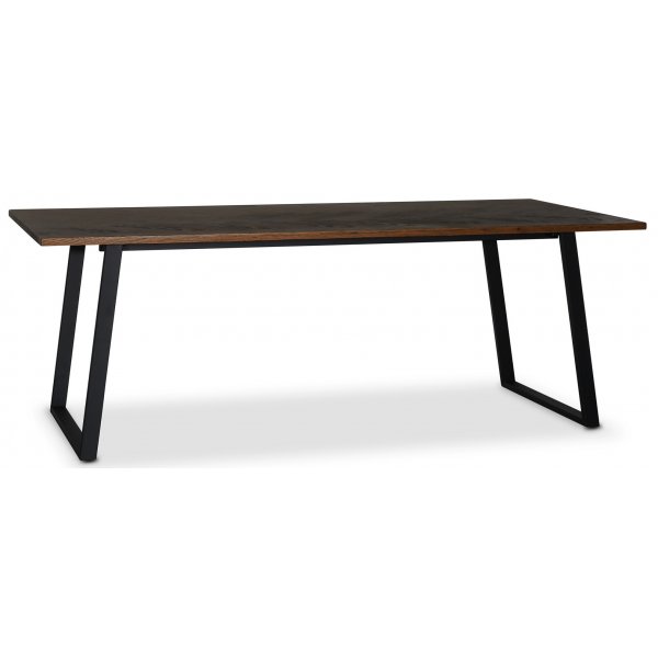 Edge Esstisch 240x90 - Fischgrte braun gebeizt (Outlet)