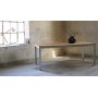 Esstisch Alva 190x90 cm  Teak/galvanisiertes Metall