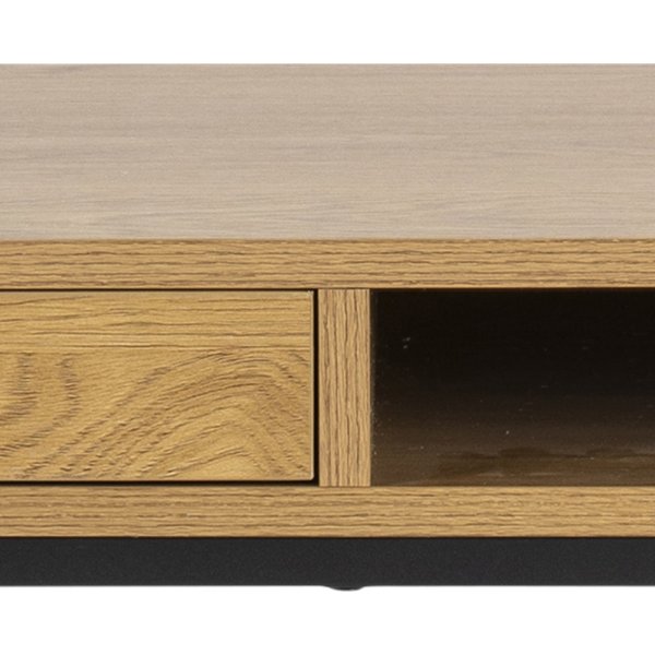 Seaford Schreibtisch 110 cm - Eiche/schwarz Seaford Schreibtisch 110 cm - Eiche/schwarz