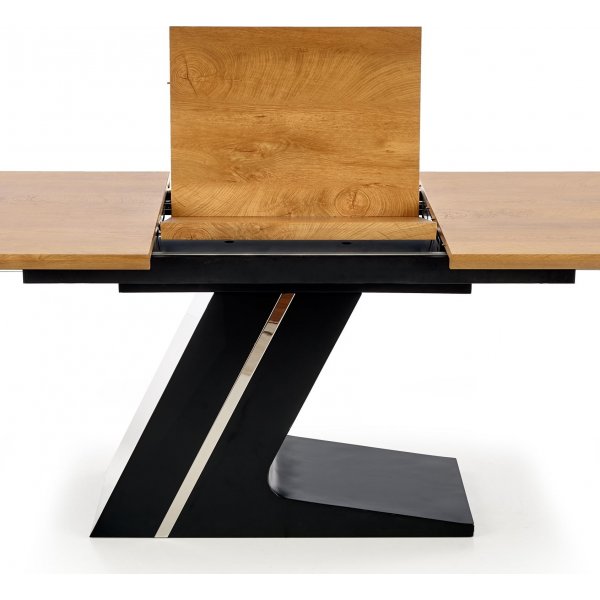 Becca Esstisch 160-220 cm - Eiche/schwarz Becca Esstisch 160-220 cm - Eiche/schwarz