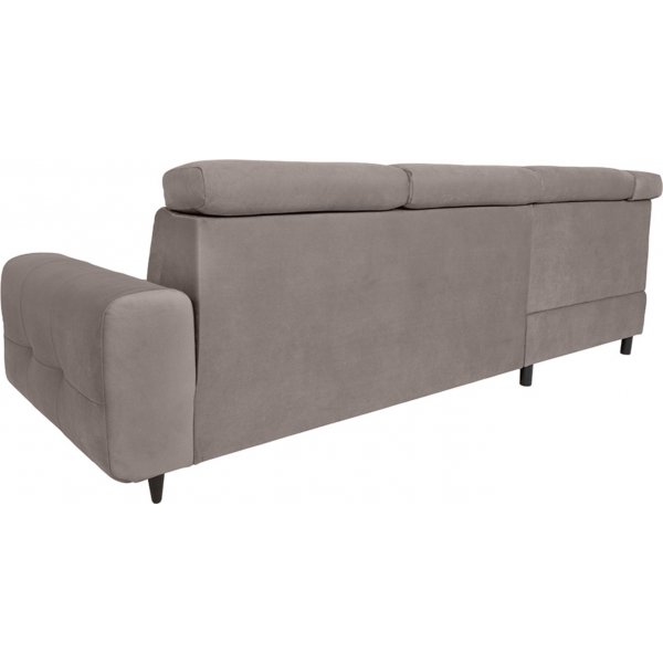 Matras Ecksofa mit offenem Ende links - Grau