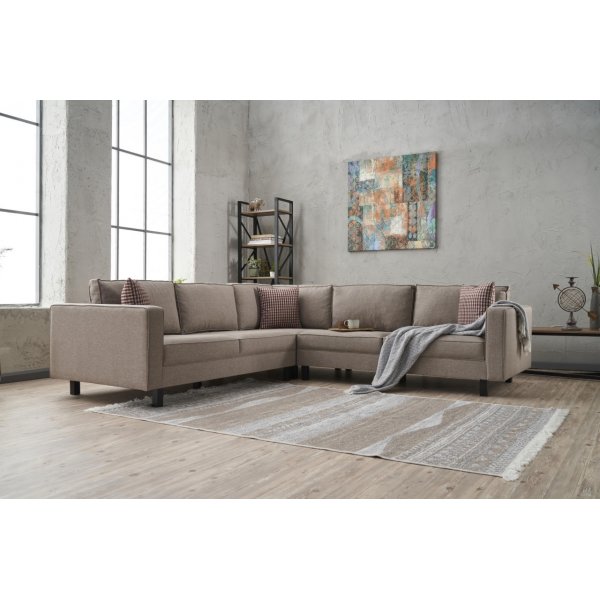 Kale Ecksofa - Cremeweißes Leinen Kale Ecksofa - Cremeweißes Leinen