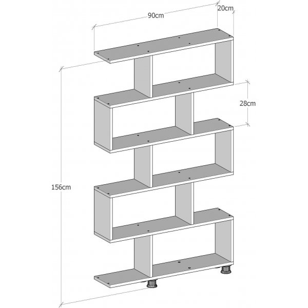 Bcherregal Nihil - Wei