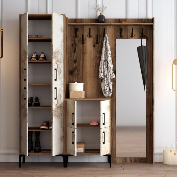 Berliner Flurmbel abc - Nussbaum/weier Marmor