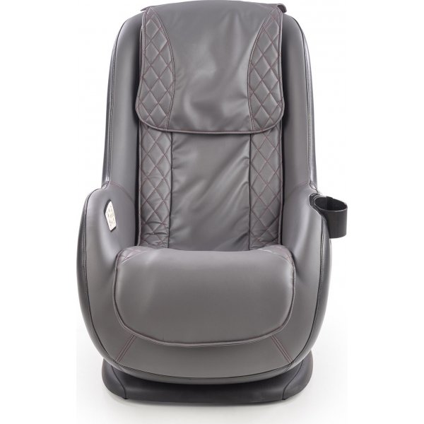 Mercura Liegesessel mit Massage aus grauem Öko-Leder Mercura Liegesessel mit Massage aus grauem Öko-Leder