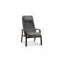 Relaxsessel mit Fuhocker aus echtem Schaffell Raucheiche/Grau - Frank