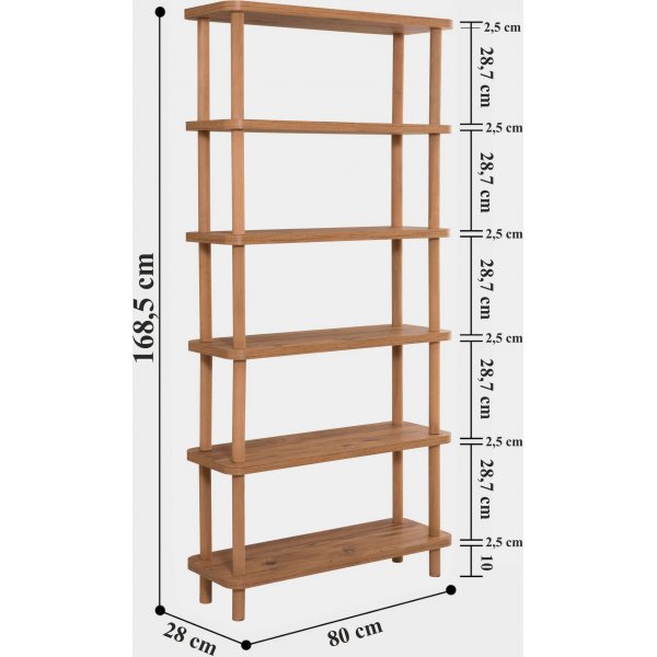 Bcherregal Galda - Kiefer