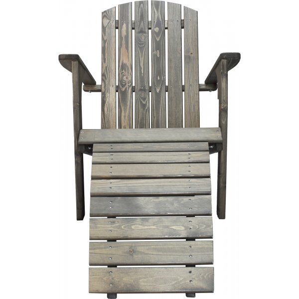 Kungshamn Liegestuhl mit Fußstütze - Grau Kungshamn Liegestuhl mit Fußstütze - Grau