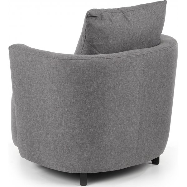 Virginia Sessel mit Fuschemel - Grau