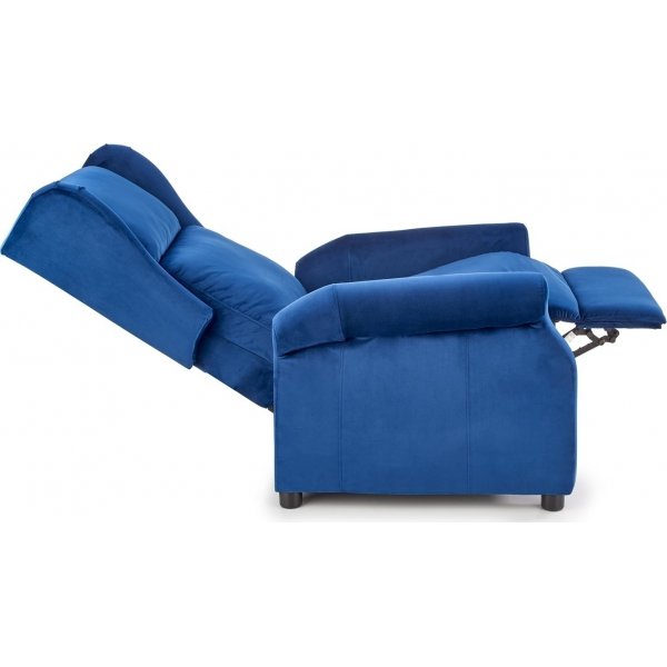 Relaxsessel aus blauem Stoff