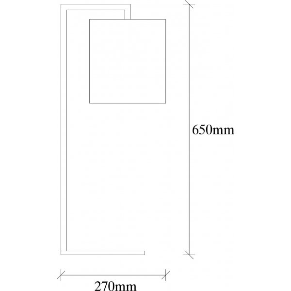Profile Tischlampe - Braun/Schwarz