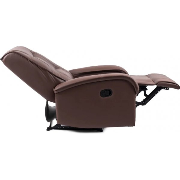 Jacqueline Liegesessel aus braunem Öko-Leder Jacqueline Liegesessel aus braunem Öko-Leder