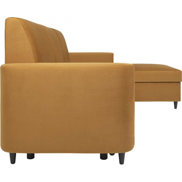 Schlafsofa mit Lattenrost - Gelb