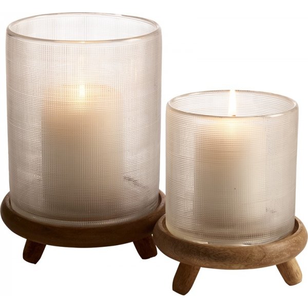 Toivo Kerzenlaterne - Glas/Holz Toivo Kerzenlaterne - Glas/Holz