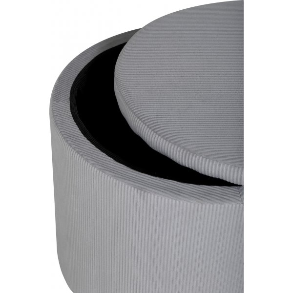 Sitzpuff Jabar - Grauer Kordsamt Sitzpuff Jabar - Grauer Kordsamt